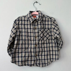 McKids  Plaid Button Down | Neutral | 18M